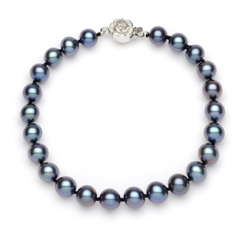 6.0-7.0 mm Black Freshwater Pearl Bracelet