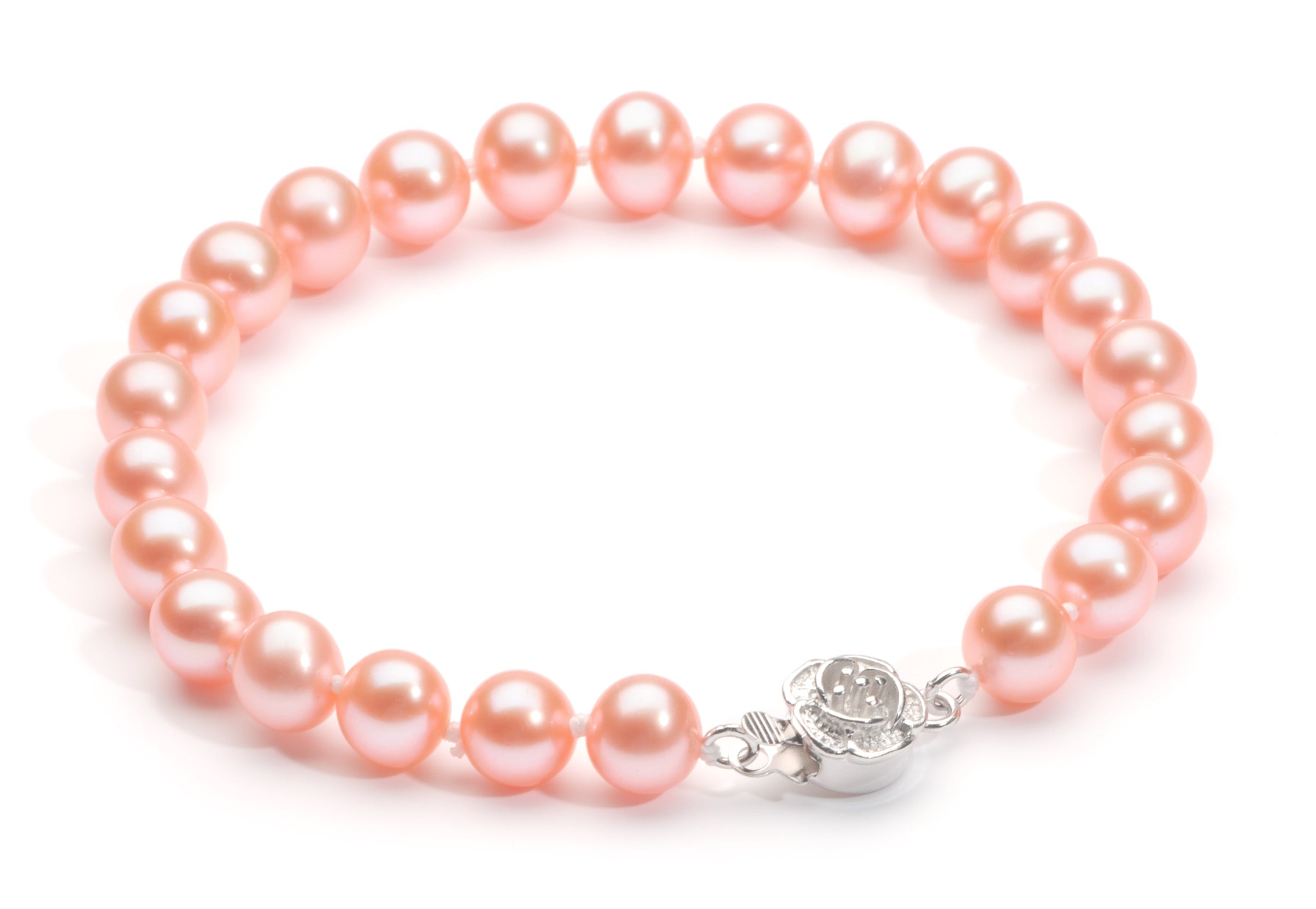 7.0-8.0 mm Pink Freshwater Pearl Bracelet