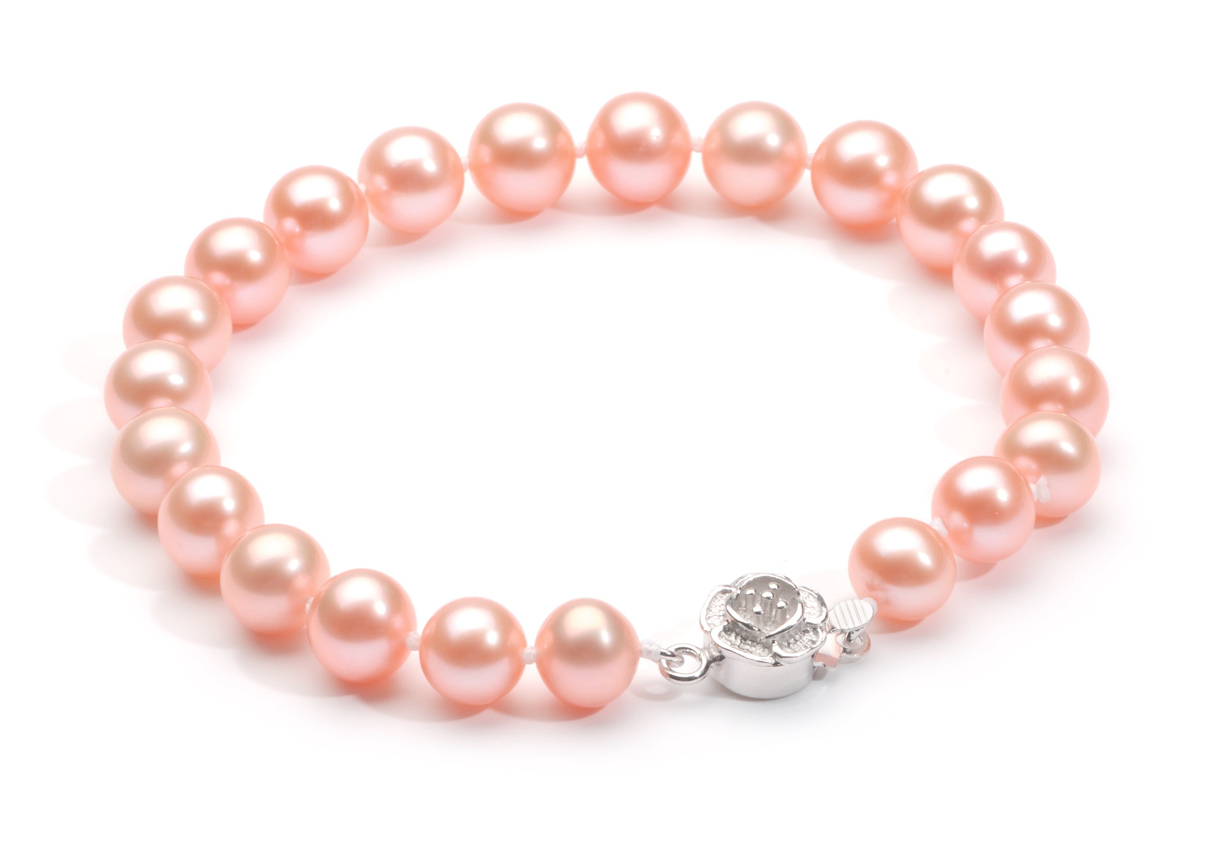 8.0-9.0 mm Pink Freshwater Pearl Bracelet