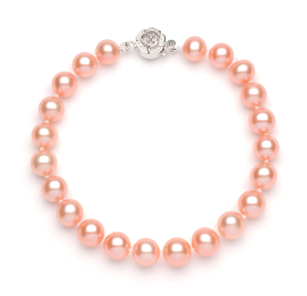 8.0-9.0 mm Pink Freshwater Pearl Bracelet