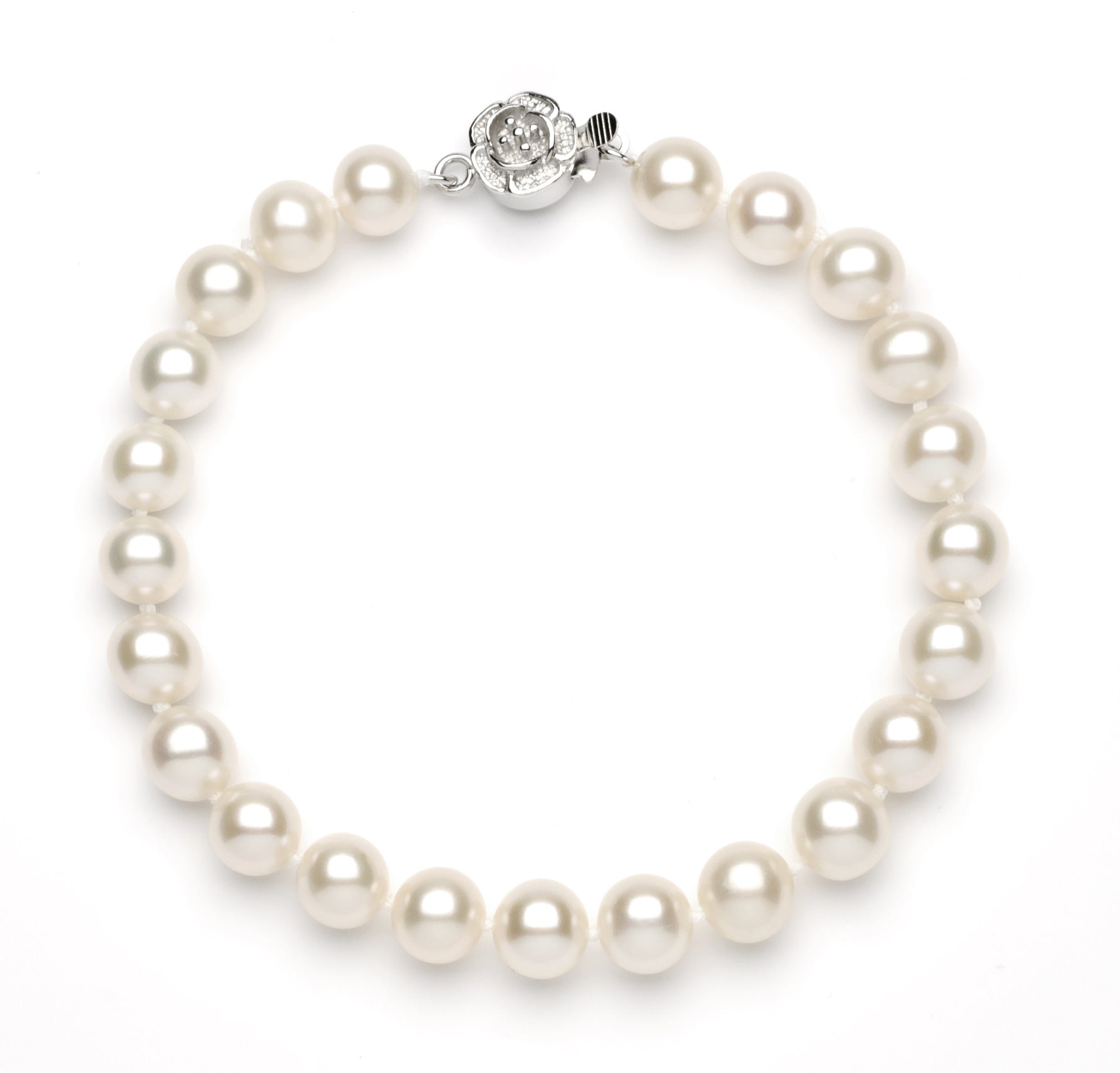 Full Set of 7.0-8.0 mm White Freshwater Pearls