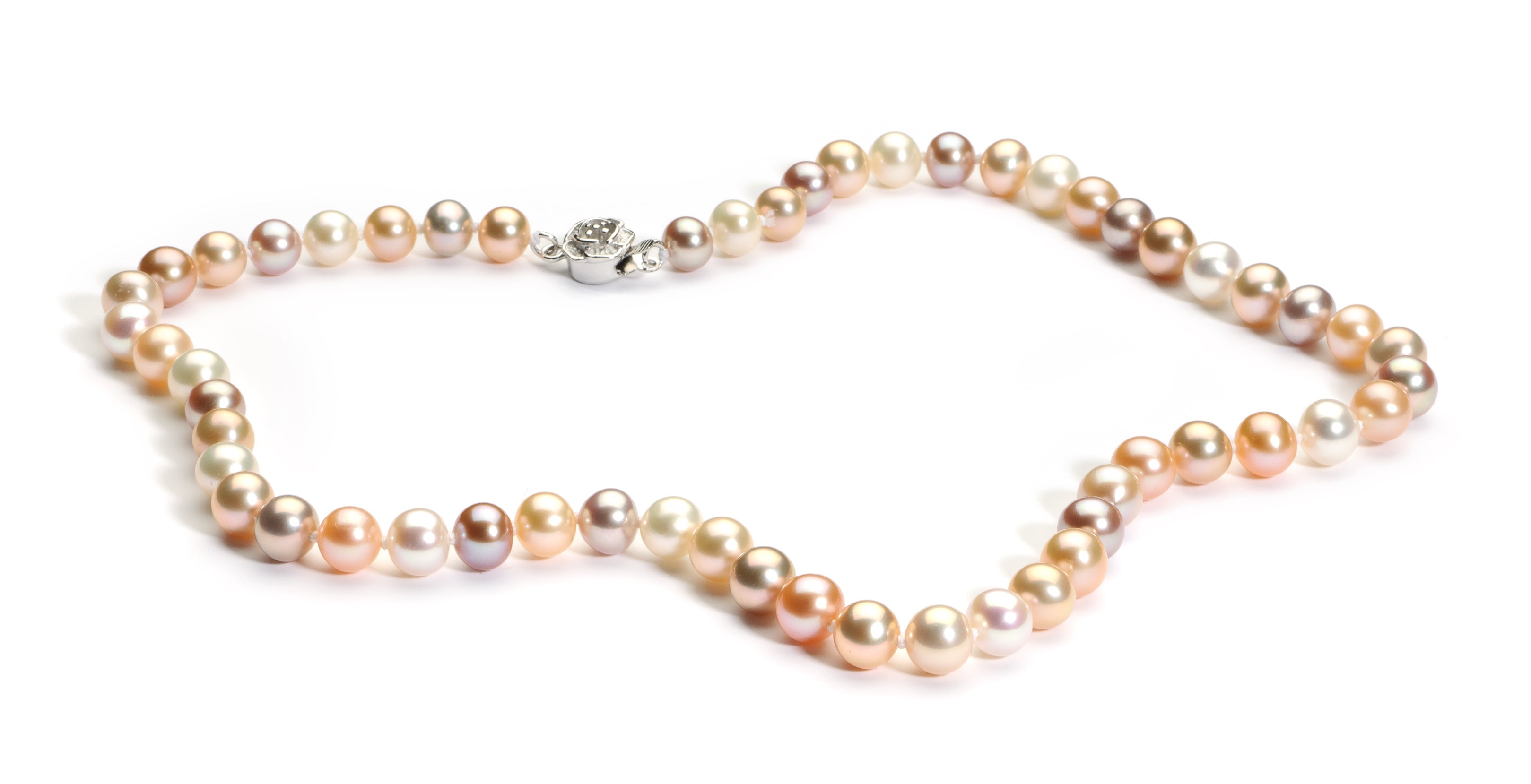 7.0-8.0 mm Multi-color Freshwater Pearl Necklace