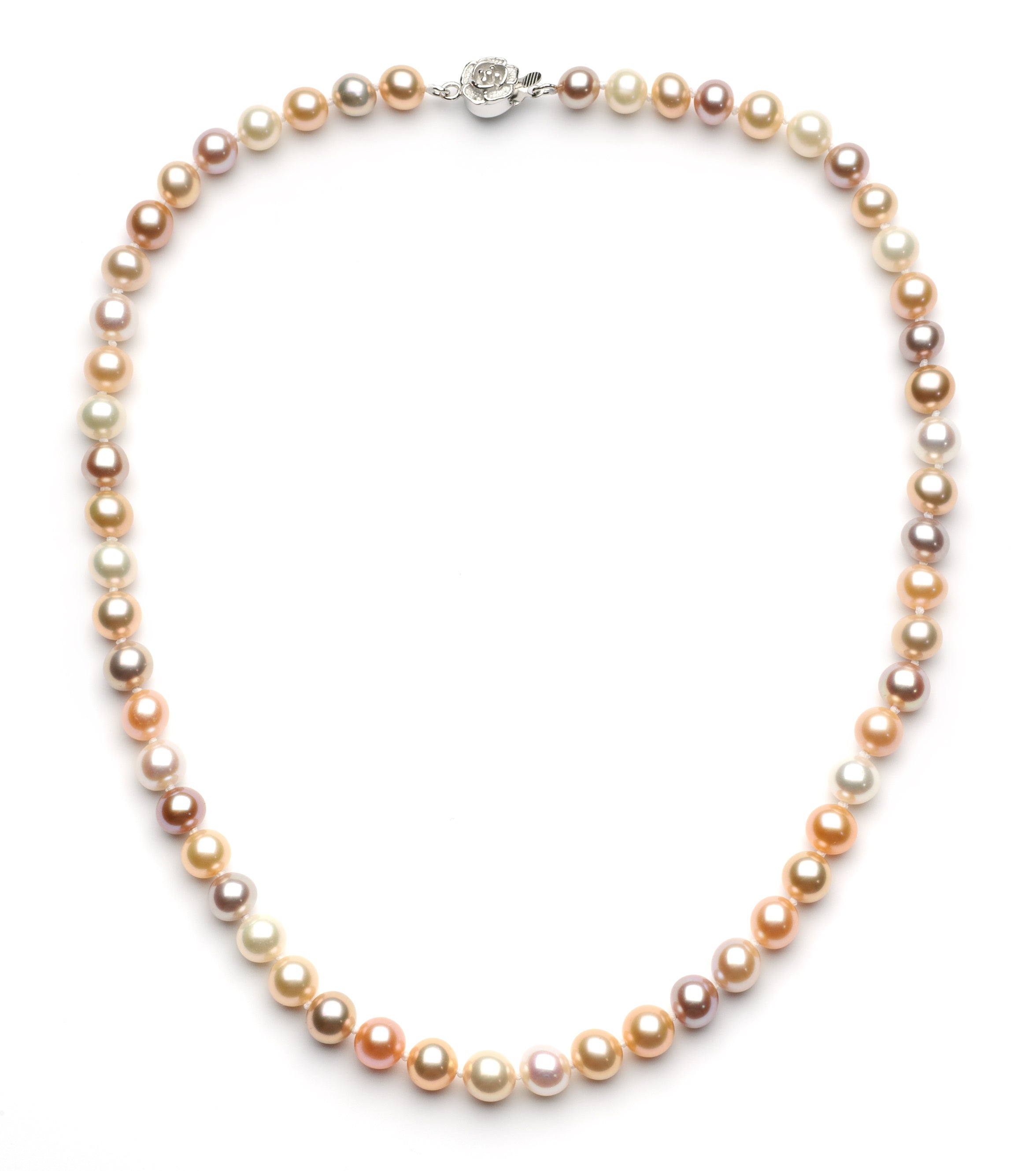 7.0-8.0 mm Multi-color Freshwater Pearl Necklace