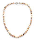 7.0-8.0 mm Multi-color Freshwater Pearl Necklace