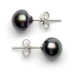 Full Set of 7.0-8.0 mm Black Freshwater Pearls
