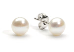 6.0-7.0 mm AA+ White Freshwater Pearl Stud Earrings