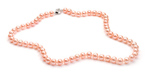 7.0-8.0 mm Pink Freshwater Pearl Necklace