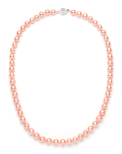 8.0-9.0 mm Pink Freshwater Pearl Necklace
