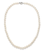 7.0-8.0 mm White Freshwater Pearl Necklace